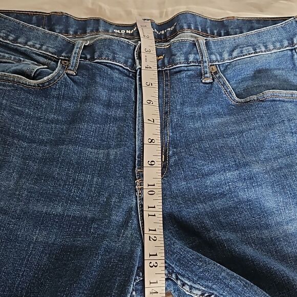 Old Navy Men Slim Fit Jeans 36×34 Dark Blue Washed - Picture 9 of 16